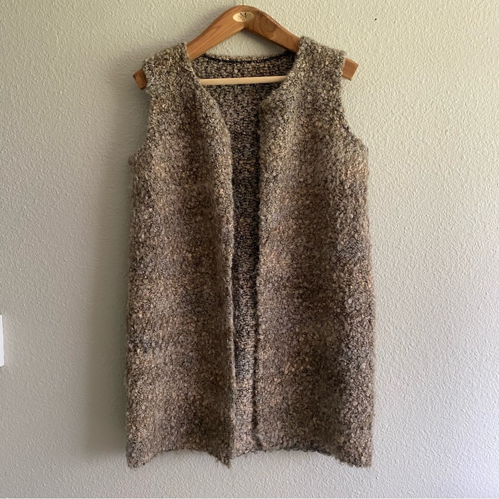 A.Ida Wool Blend Vest Cardigan